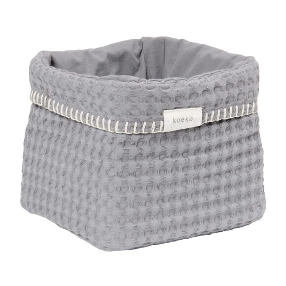 Koeka – Commodemandje Wafel Antwerp – Steel Grey – 18 x 15 x 15 cm