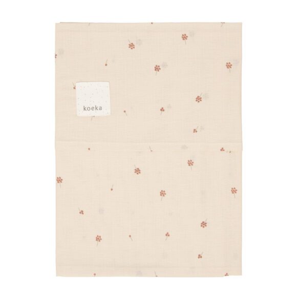 Koeka – Bassinet Sheet Grainfield – Warm White – 80 x 100 cm