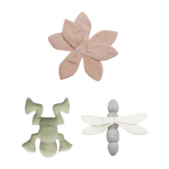 Lorena Canals – Knisper en Rammelaar Babyspeelgoed (Set van 3) – Lily Pond