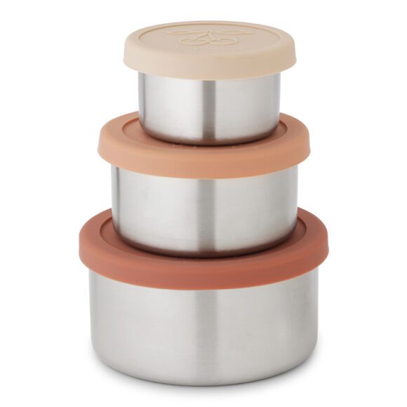 Konges Sløjd – 3er Pack Snackbox runder Deckel – Copper Mix