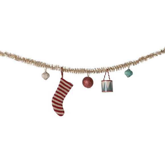 Maileg – Miniature Furniture – Christmas Garland, Small – Gold