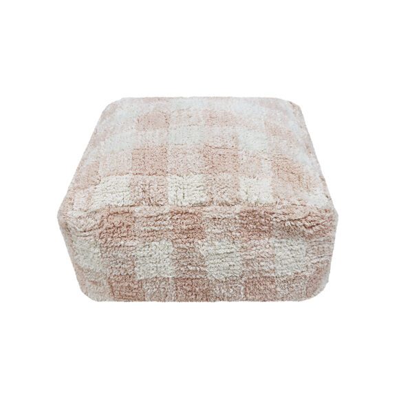 Lorena Canals – Pouf Vichy Rose