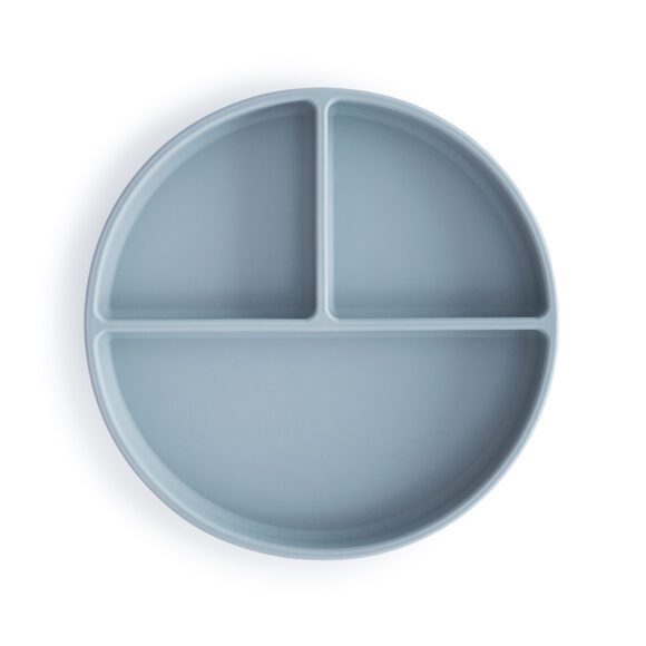 Mushie – Silikonteller – Powder Blue