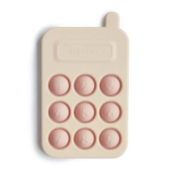 Mushie – Babyspeelgoed – Press Toy Mobiel – Blush