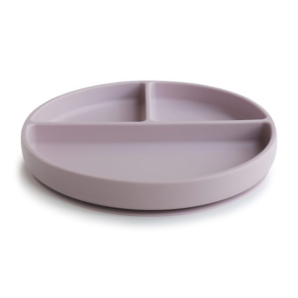 Mushie – Silikonteller – Soft Lilac