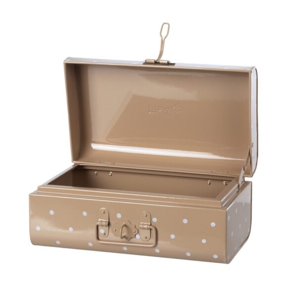 Maileg – Storage suitcase, Small – Rose w. dots