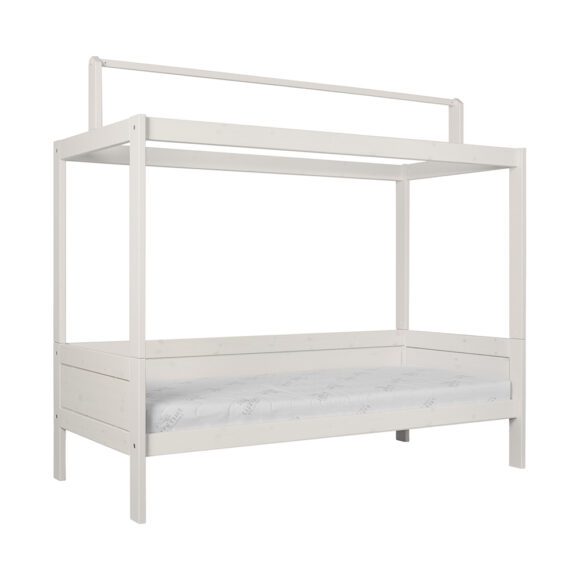 Lifetime – Basisbett 90×200 cm + Dachkonstruktion für Stoffdach – Whitewash