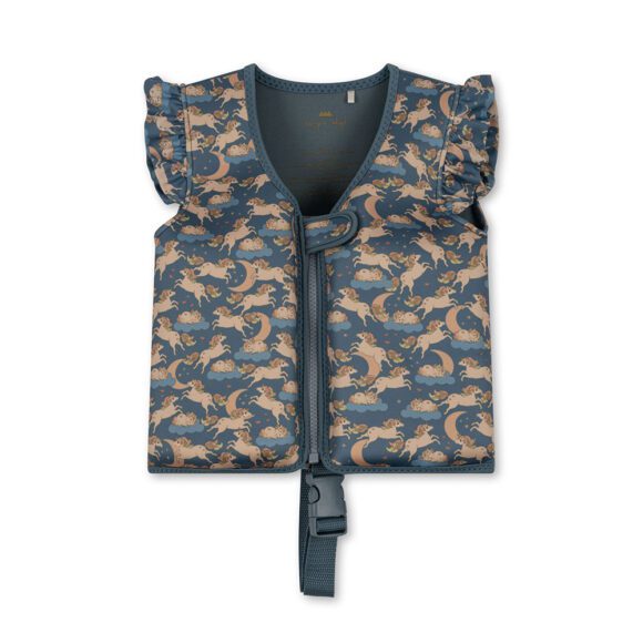 Konges Sløjd – Neoprene Float Vest Frill – Unicorn Blue (4-6years)