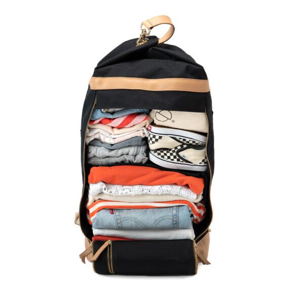 KAOS – Weekend Bag – Black / Natural