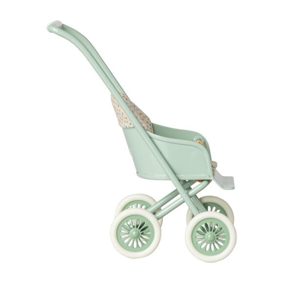 Maileg – Mäuse Zubehör – Kinderwagen, Micro – Mint