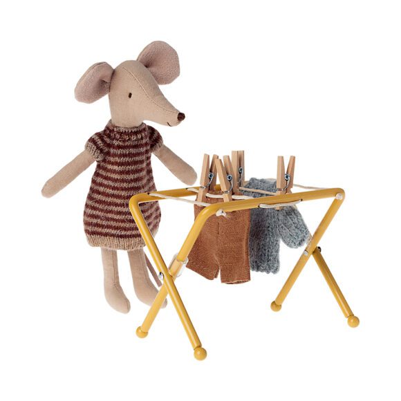 Maileg – Mice Accessories – Drying rack, Mouse