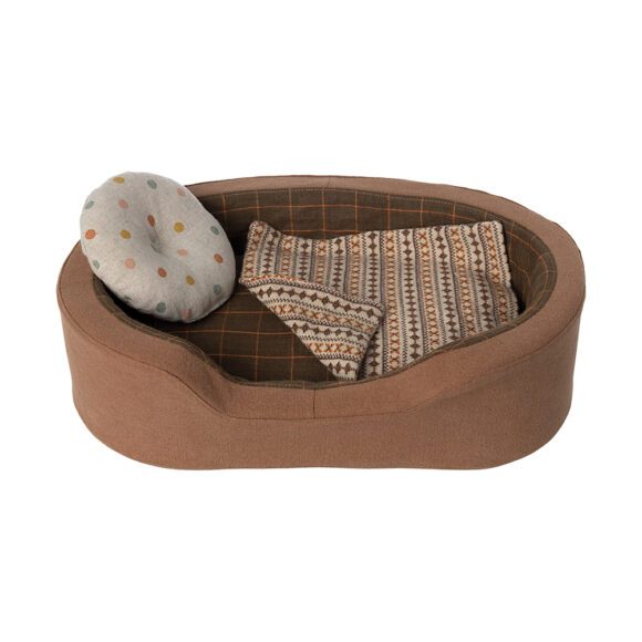 Maileg – Dog basket – Brown