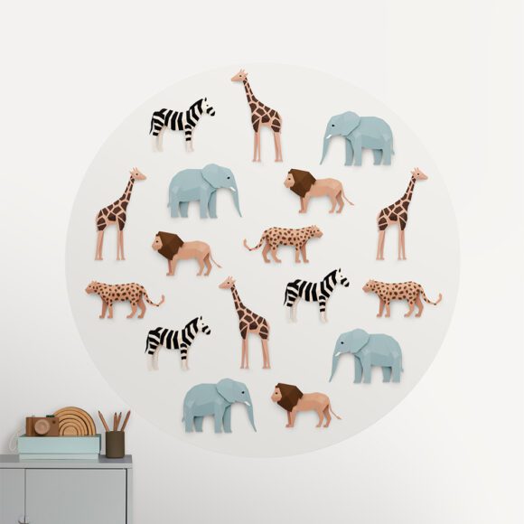 Studio Ditte – Wallpaper Circle 142,5 cm – Safari