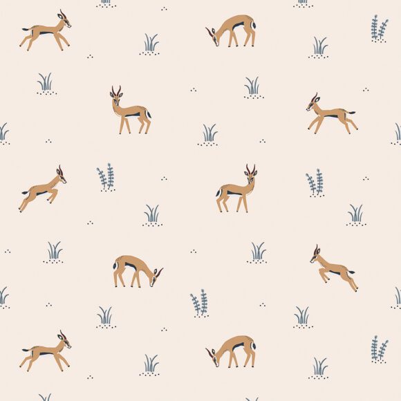 LILIPINSO – Wallpaper – Gazelles’ Play – 50 cm x 10 m