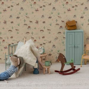 Maileg - Rocking Horse - Mouse - Dark Brown