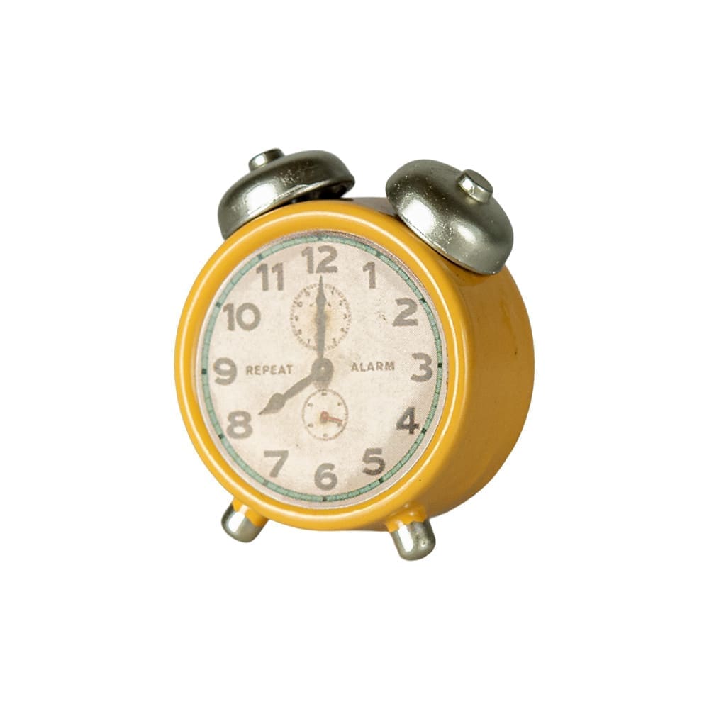 Maileg - Alarm Clock - Mouse - Yellow