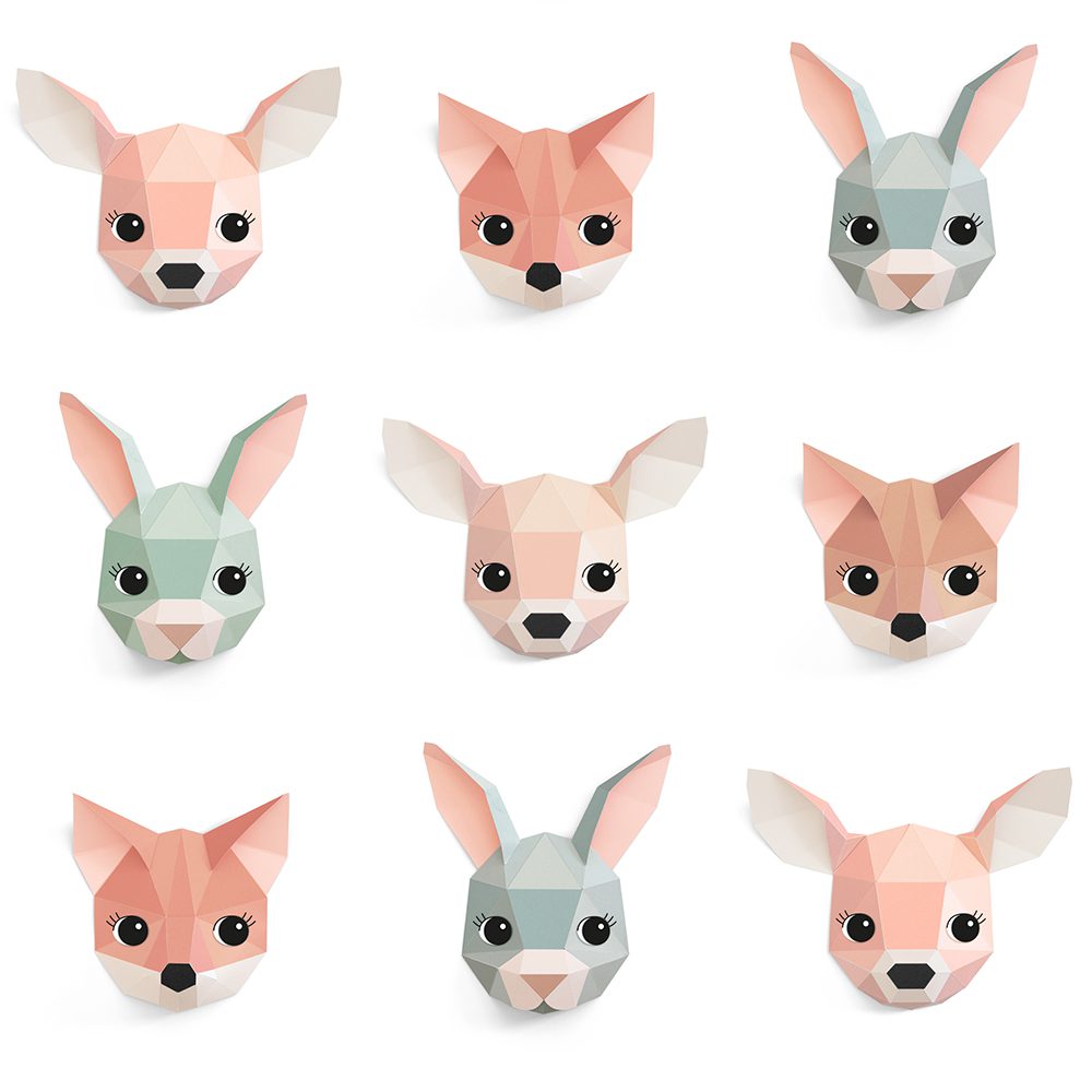 Studio Ditte - Kinderzimmertapete - Forest Animals