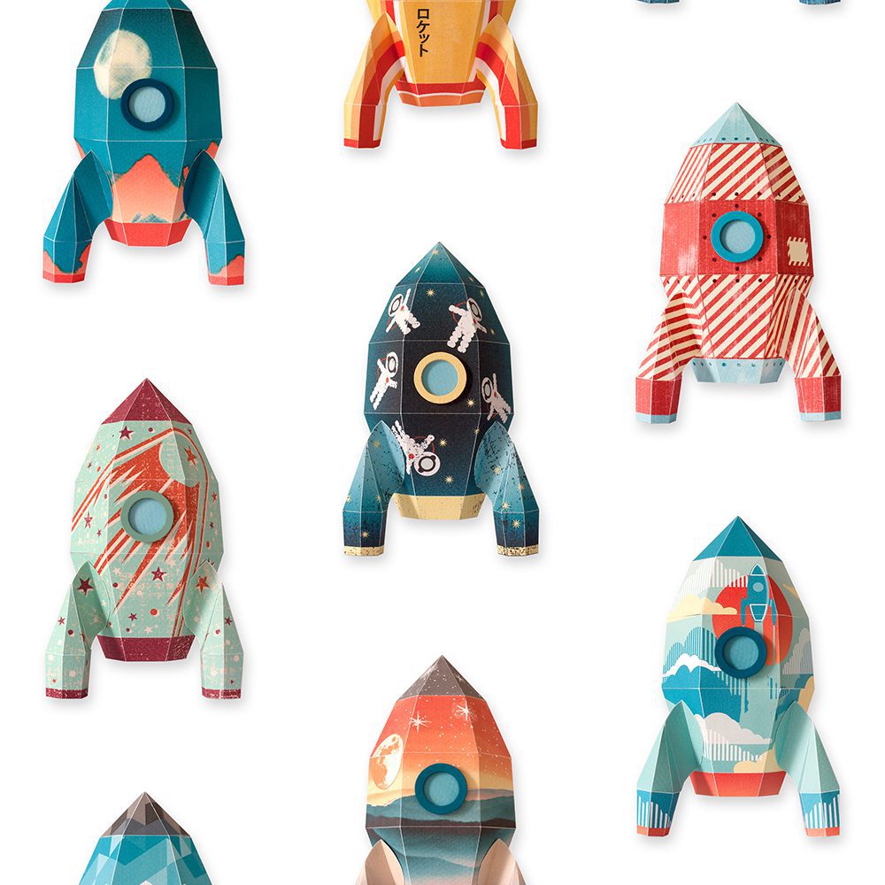 Studio Ditte - Kinderzimmertapete - Rocket