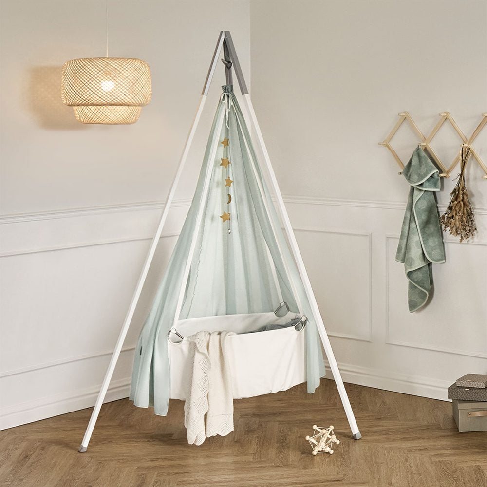 Leander - Canopy for Classic Baby Cradle - Sage Green