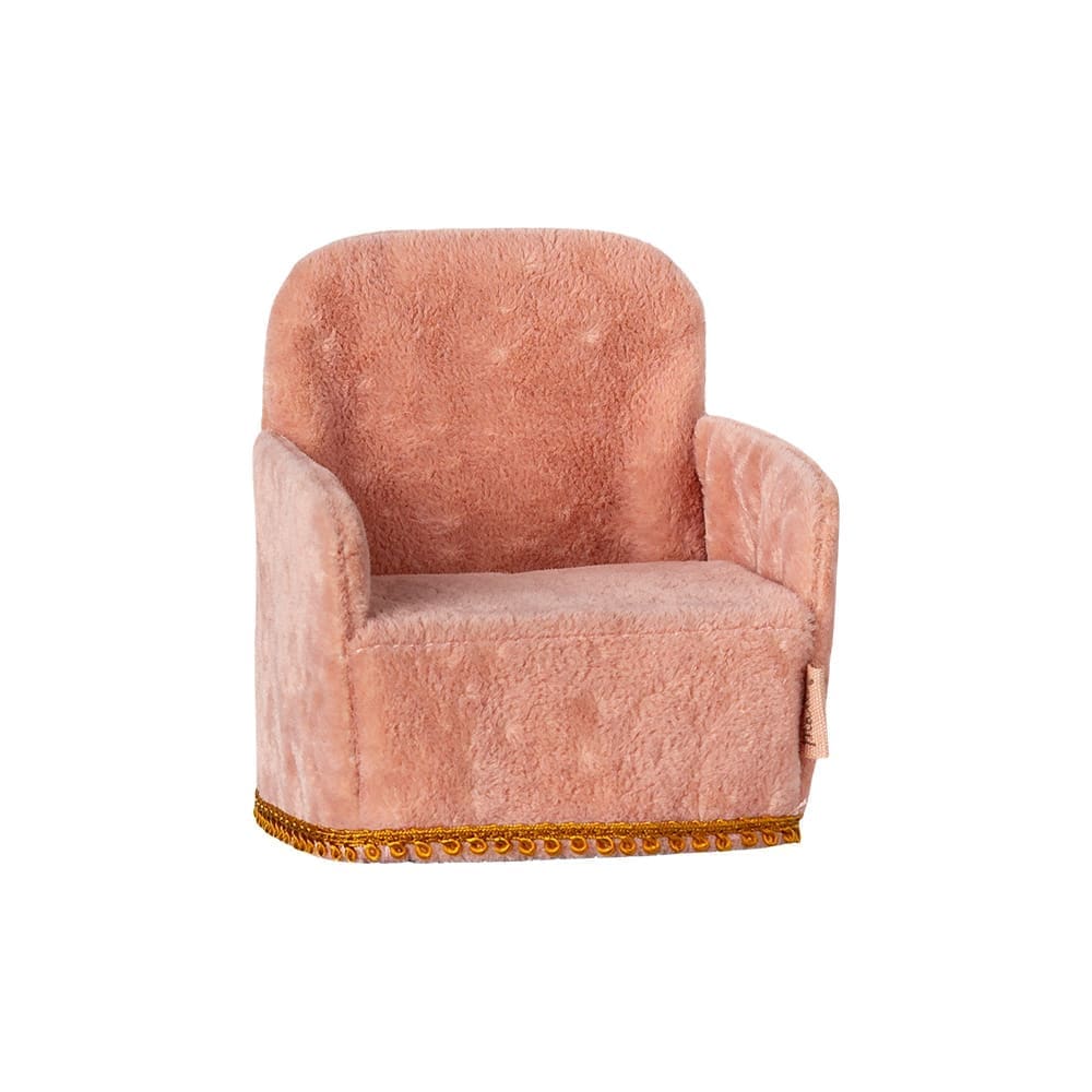 Maileg - Folding Chair - Mouse - Rose
