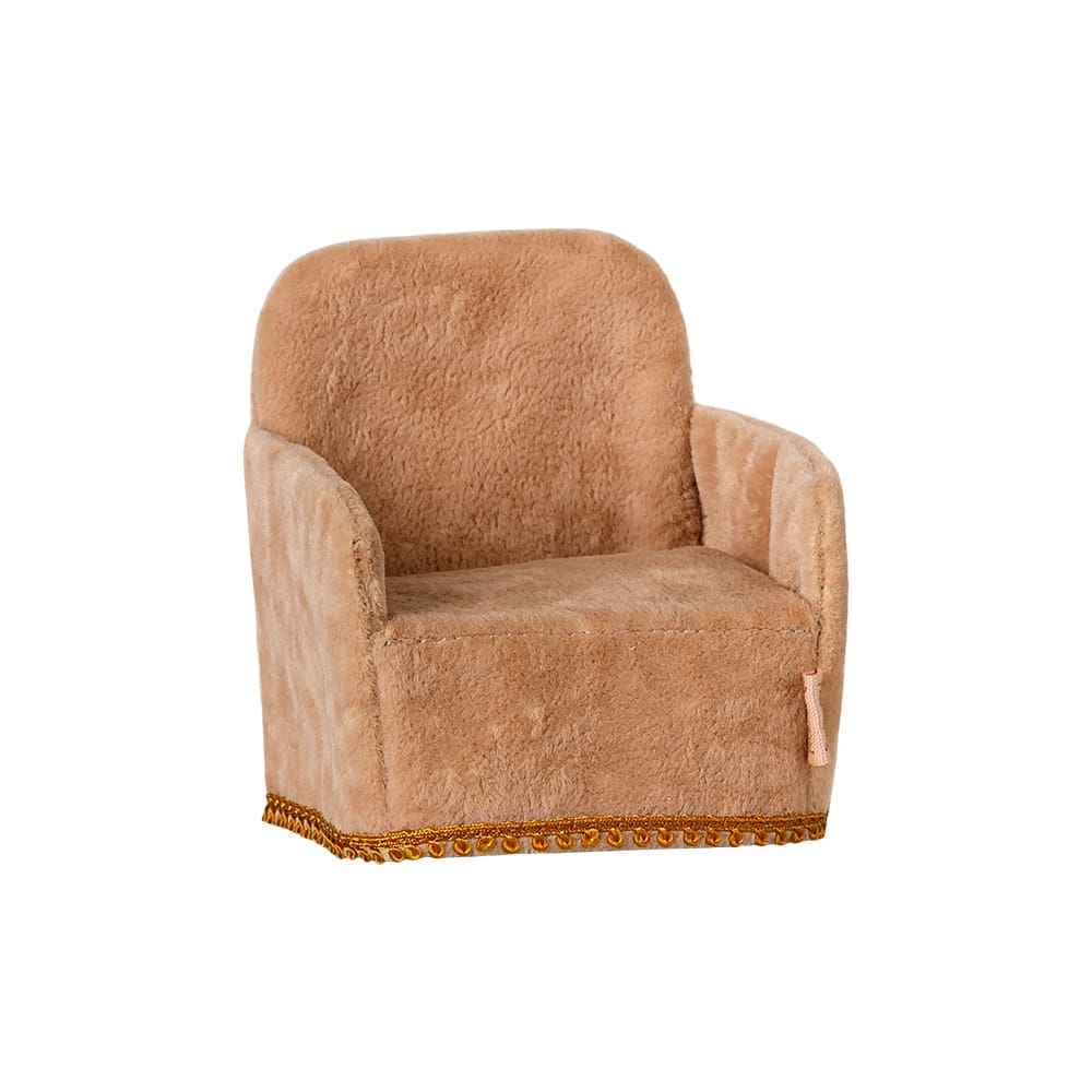 Maileg - Folding Chair - Mouse - Powder