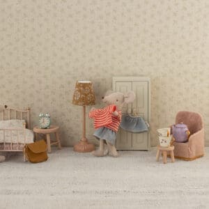 Maileg - Folding Chair - Mouse - Powder