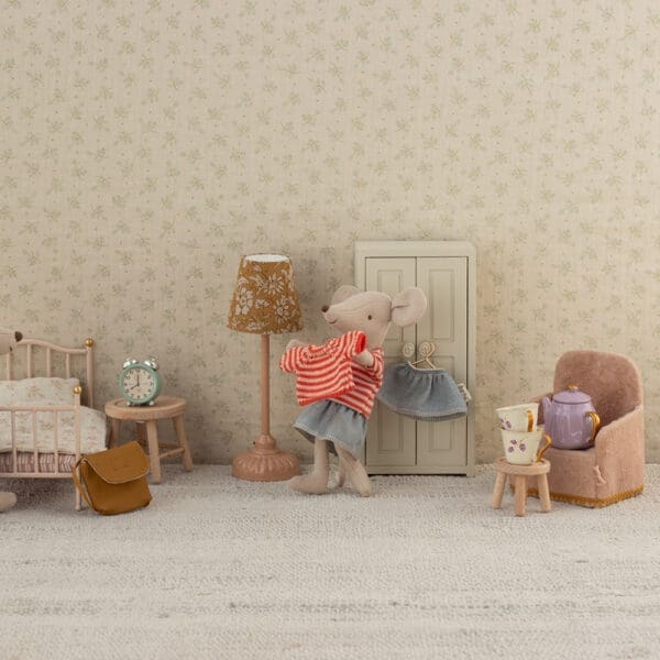 Maileg - Folding Chair - Mouse - Powder