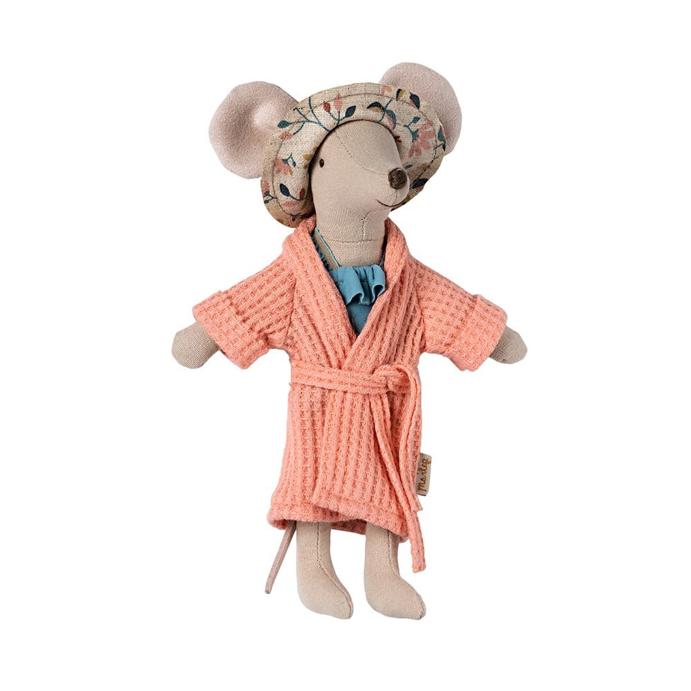 Maileg - Mice Accessories - Bathrobe - Coral