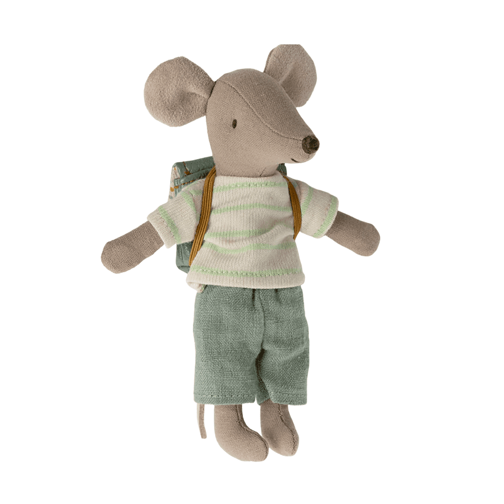Maileg - Großer Bruder - Dreirad Maus mit Rucksack