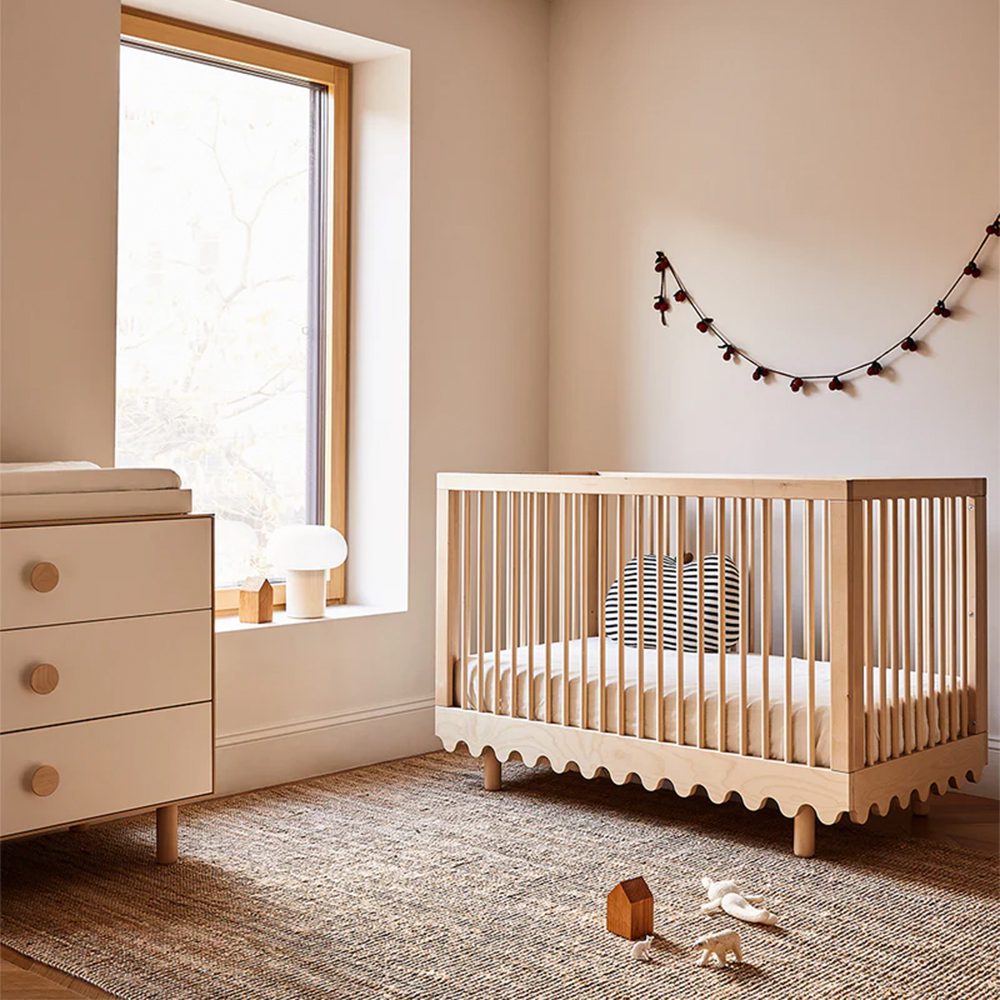 Oeuf NYC - Baby Cot - Moss - Birch