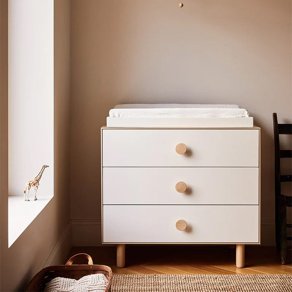 Oeuf NYC - Dresser Merlin 3 Drawers - Moss - Birch
