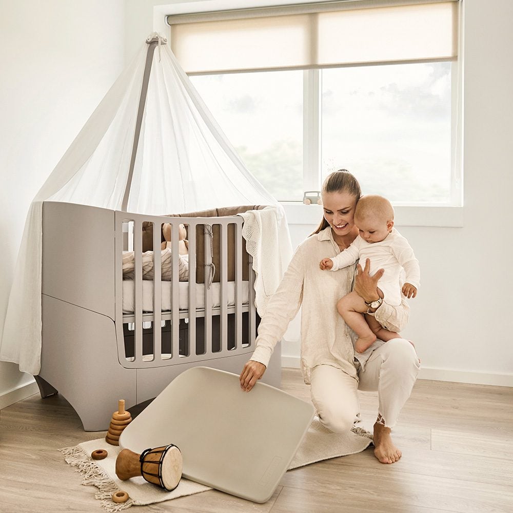 Leander - Classic Baby Cot - Canopy Stick - Cappuccino