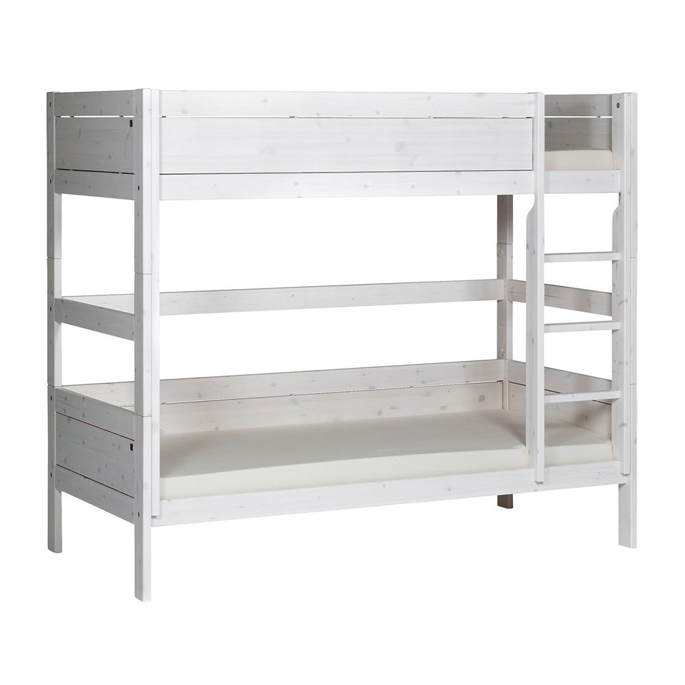 Lifetime - Etagenbett, Leiter gerade - Whitewash