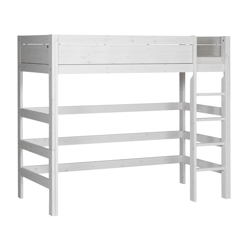 Lifetime - Loftbett 177 cm, Leiter gerade - Whitewash