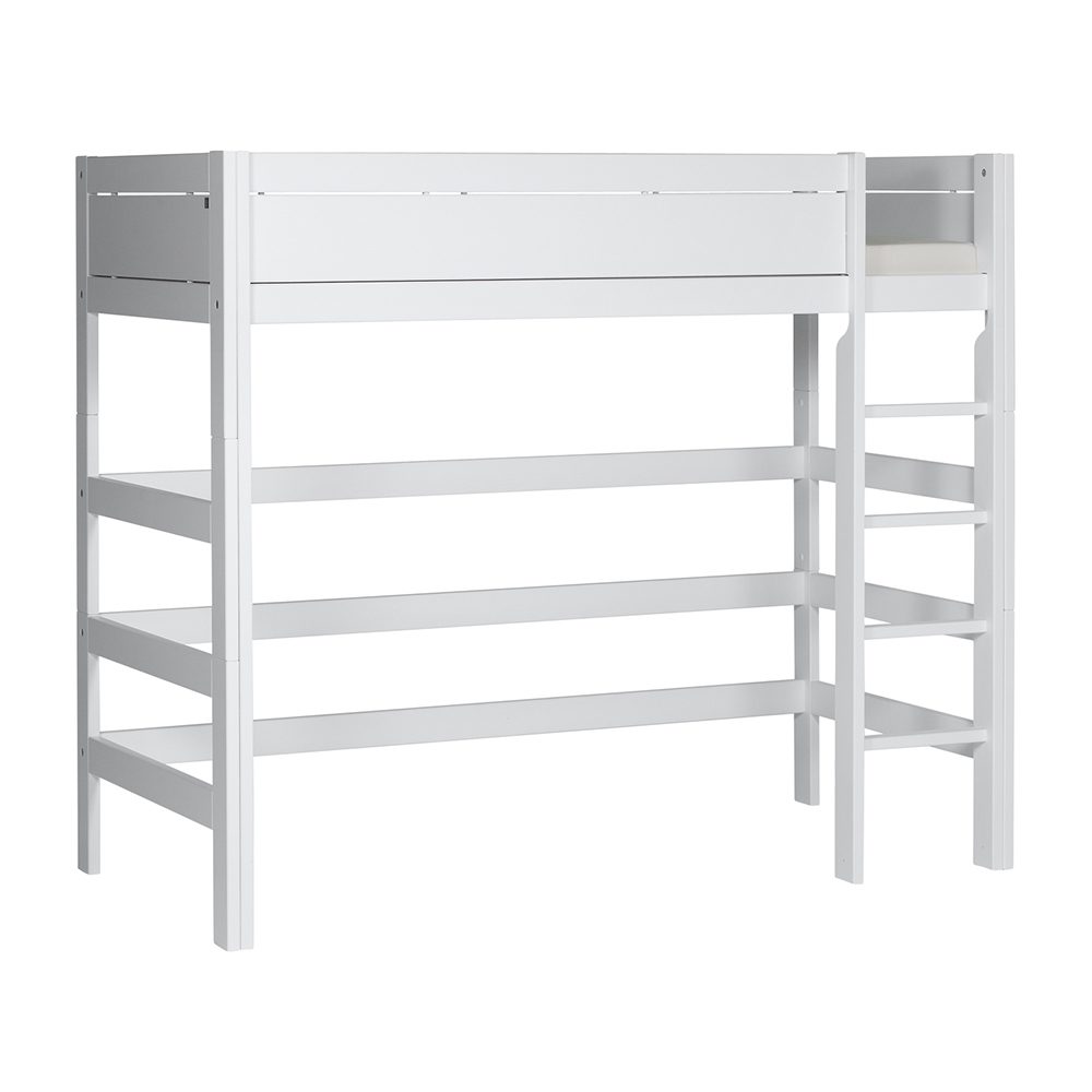 Lifetime - Loftbett 177 cm, Leiter gerade - Weiß