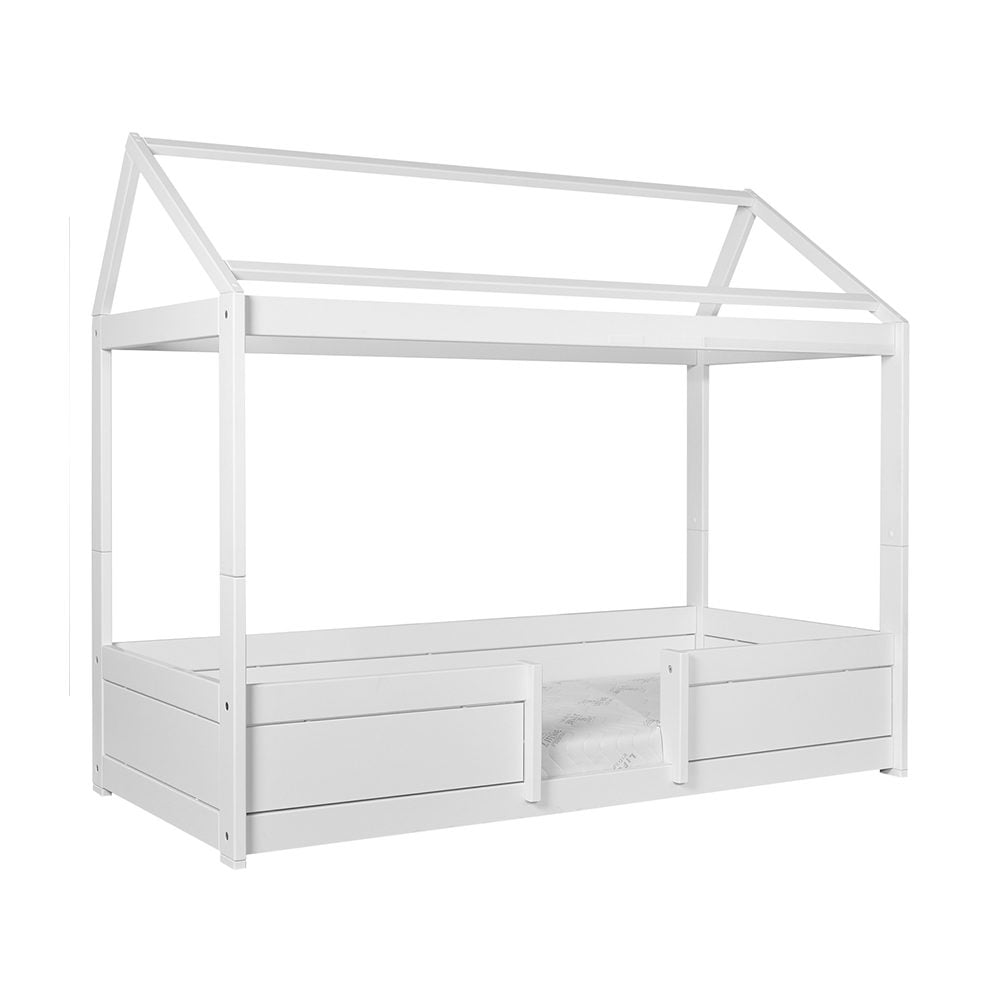 Lifetime - 4-in-1 Bed Combination w. Roofconstruction House - White