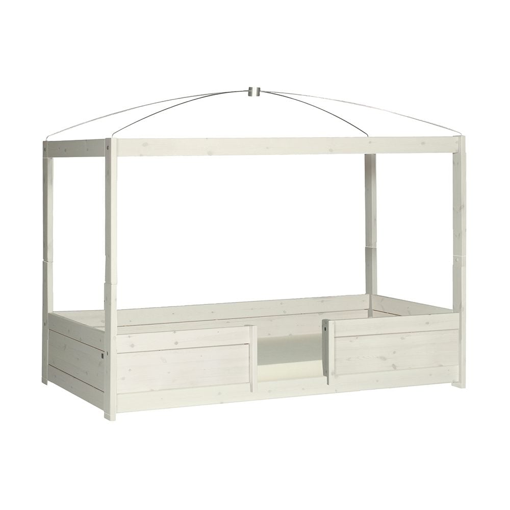 Lifetime - 4-in-1 Bed Combination w. Roofconstruction 4-poster - Whitewash