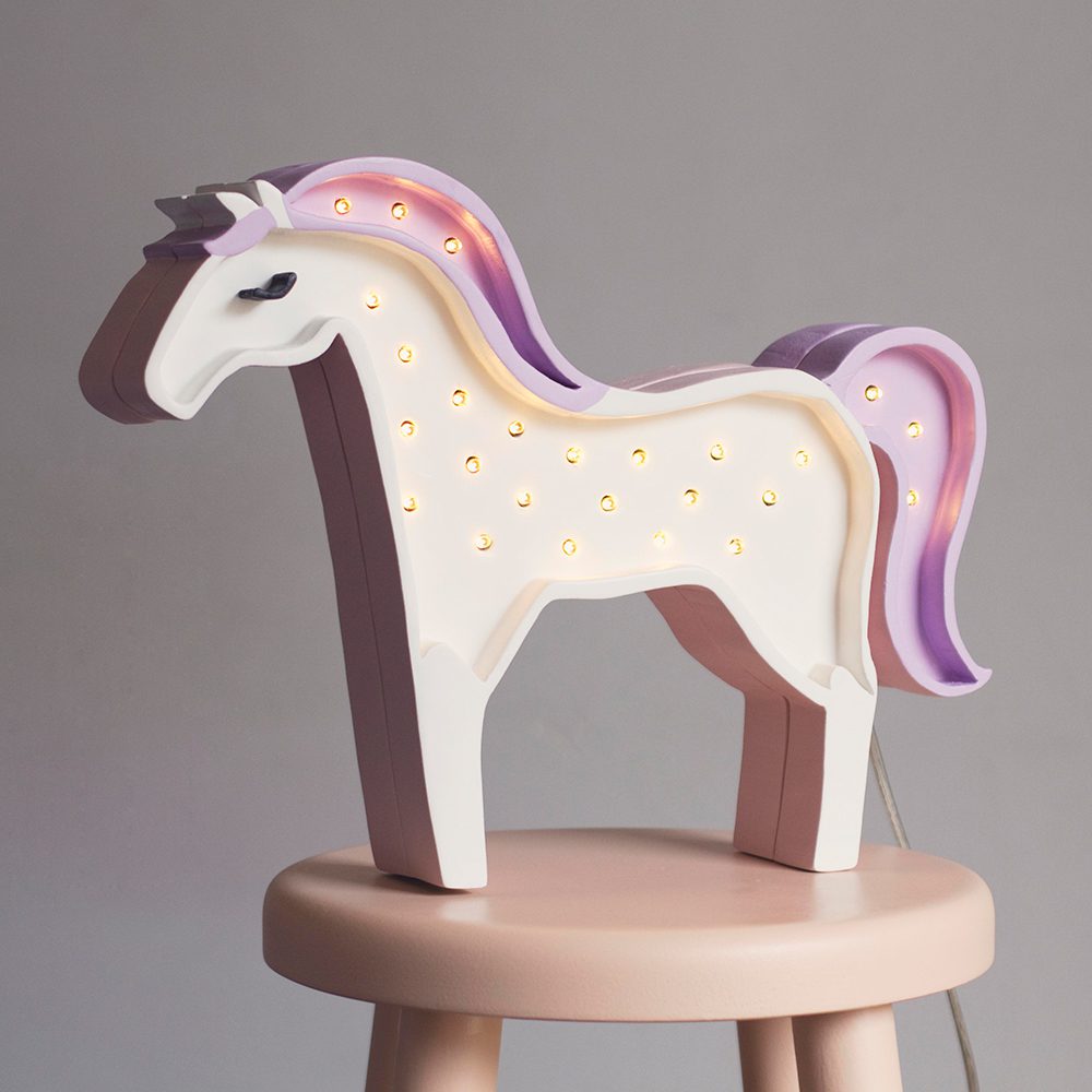 Little Lights - Nightlight - Horse - Purple