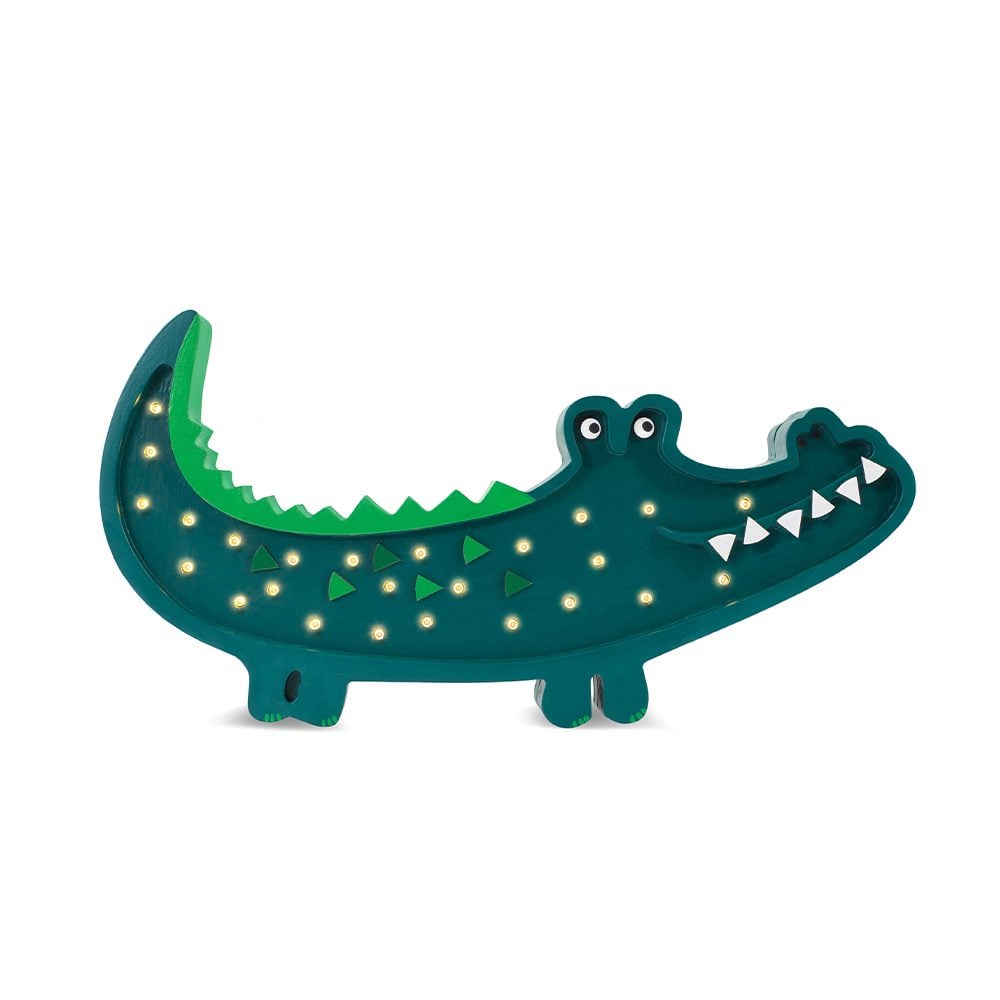 Little Lights - Kinder Nachtlicht - Krokodil - Papkin Green