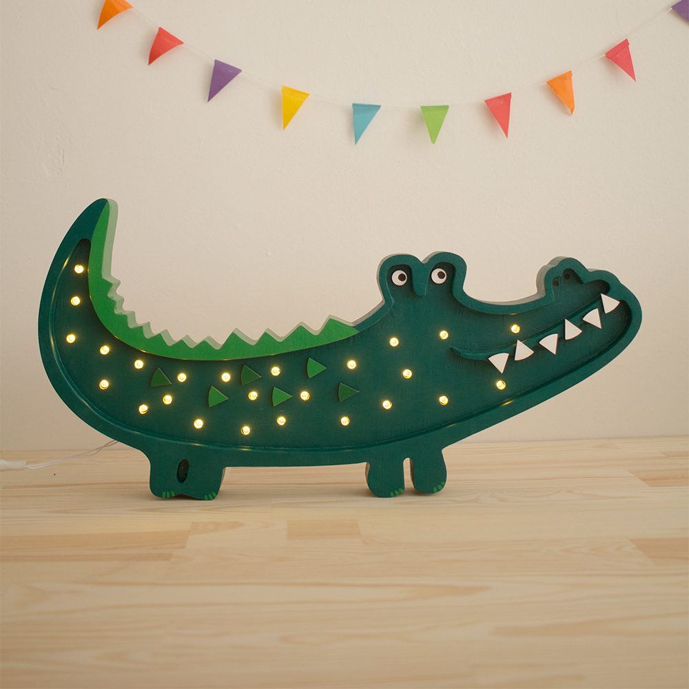 Little Lights - Nightlight - Crocodile - Papkin Green