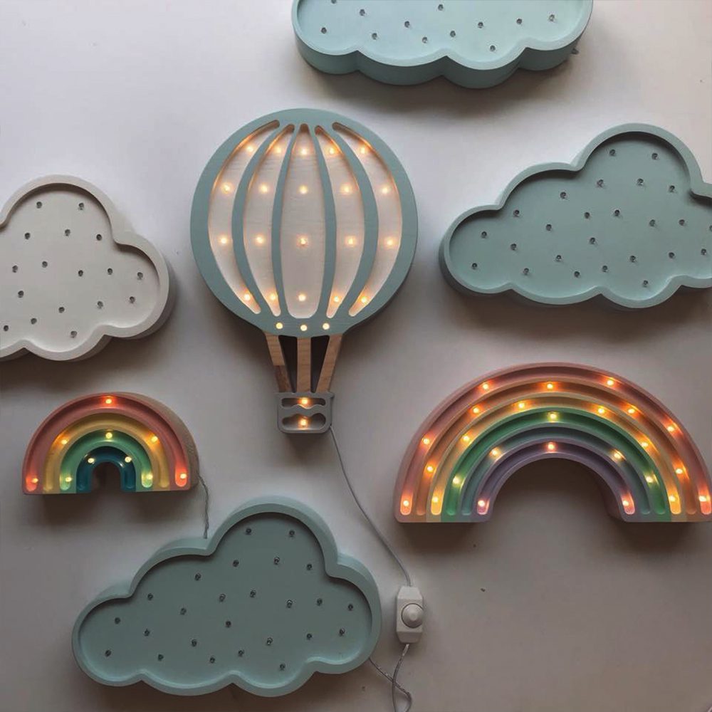 Little Lights - Nightlight - Hot Air Baloon - Blue Sky