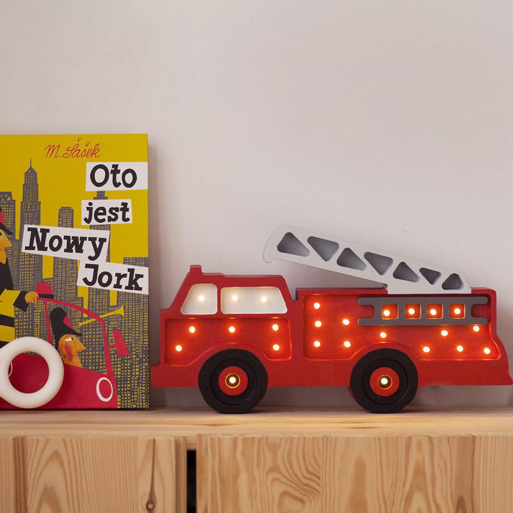 Little Lights - Night Light - Firetruck - Red