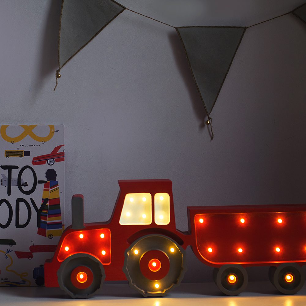 Little Lights - Nightlight - Tractor - Red
