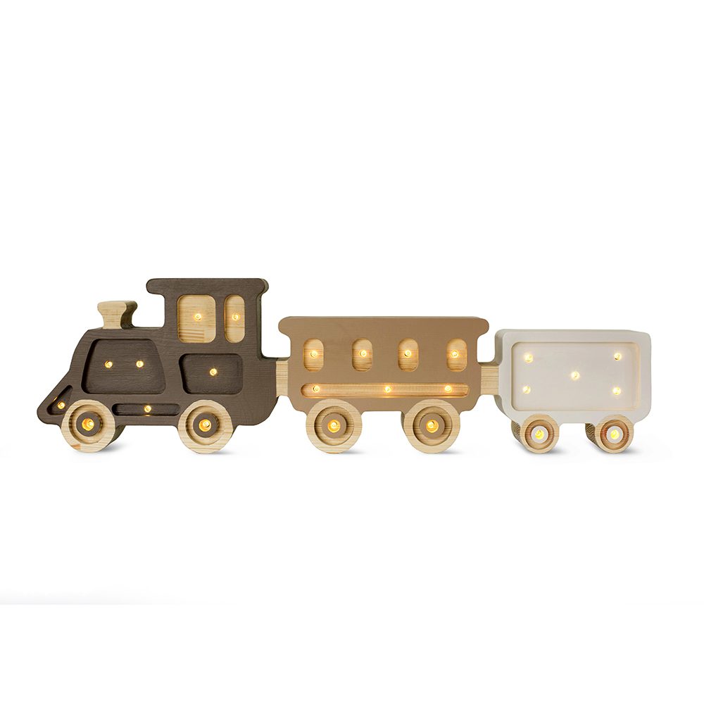 Little Lights - Kinder Nachtlicht - Zug - Coffee Cream