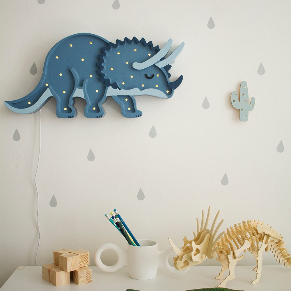 Little Lights - Night Light - Triceratops - Jurassic Navy