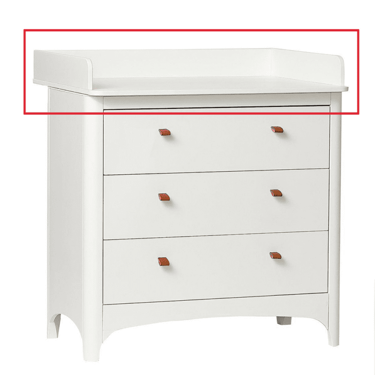 Leander - Changing unit for Classic Dresser - White
