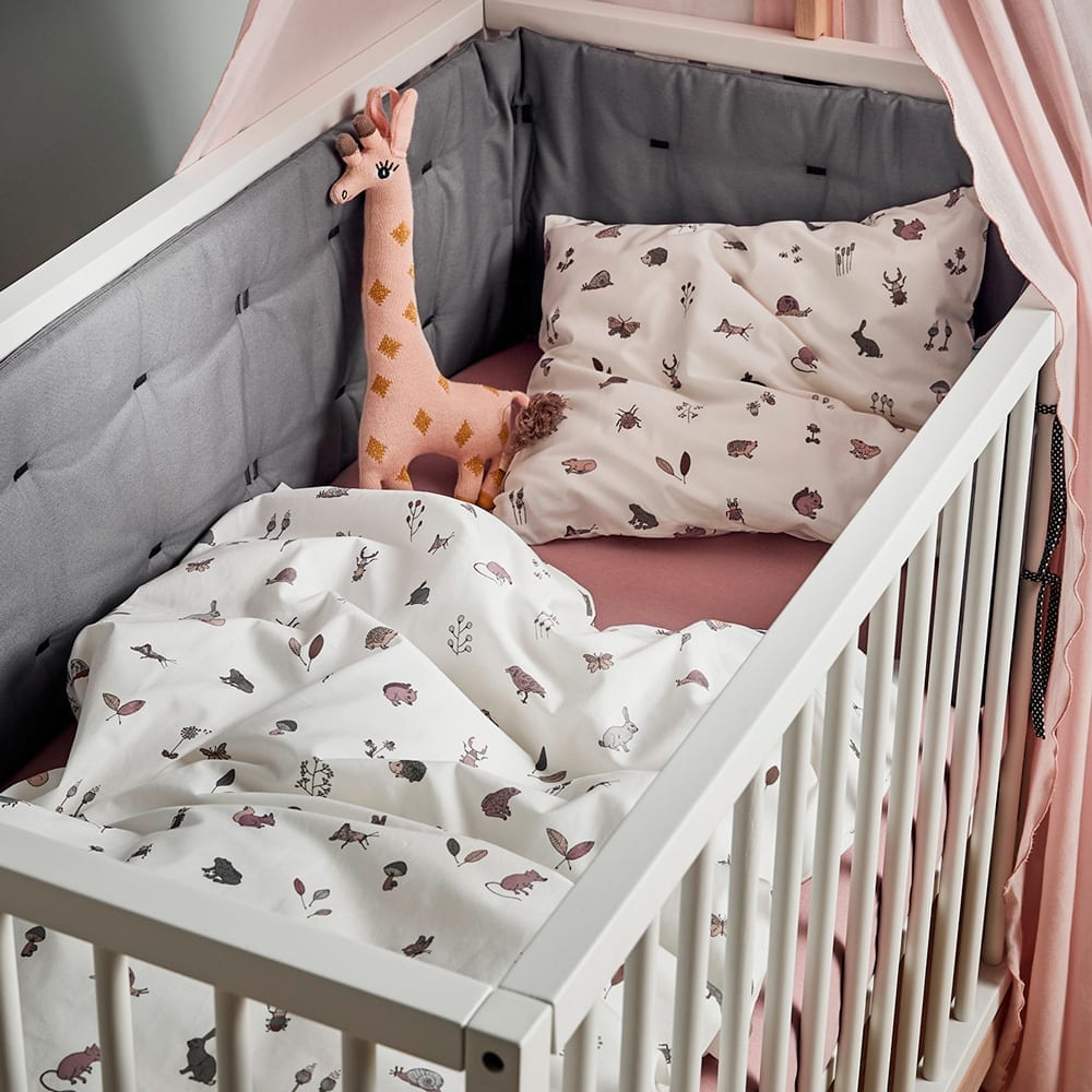 Leander - Bumper for Linea and Luna baby Cot - Cool Grey