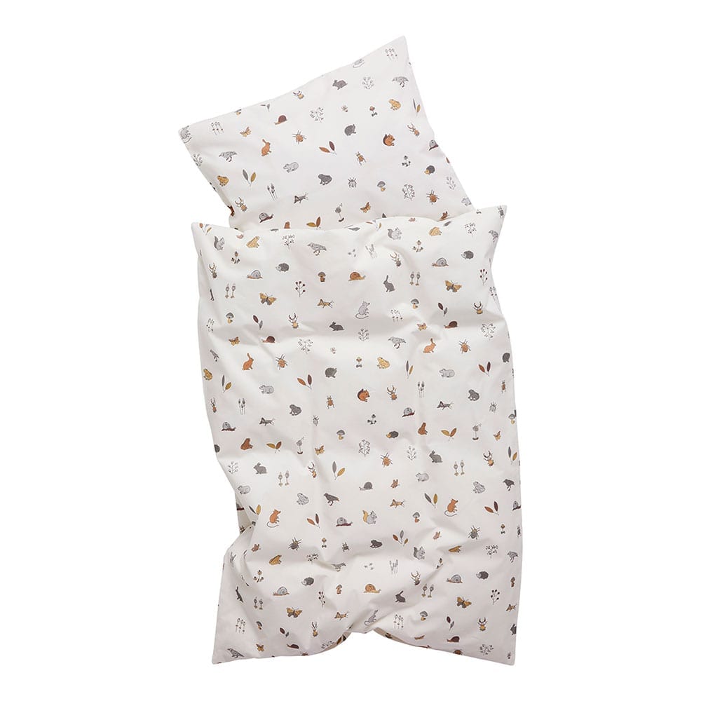 Leander - Babybettwäsche für Babybett - Forrest - Cappuccino - 70 x 100 cm