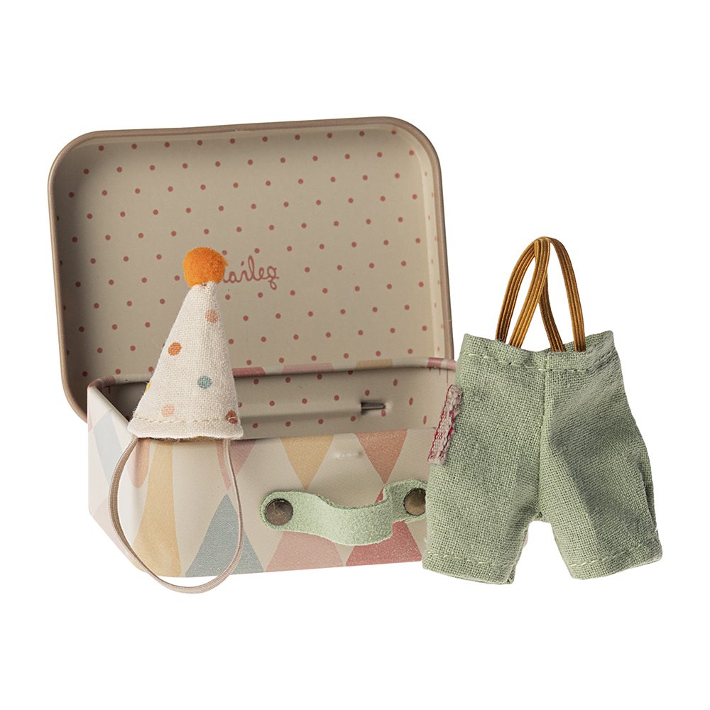 Maileg - Little Brother - Clown Clothes in Suitcase