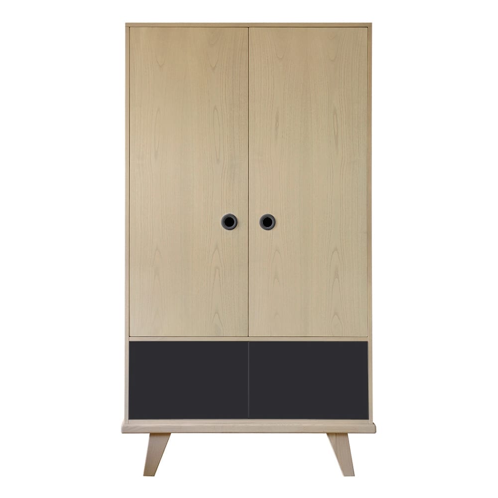 Laurette - Kleiderschrank Zen - Charcoal